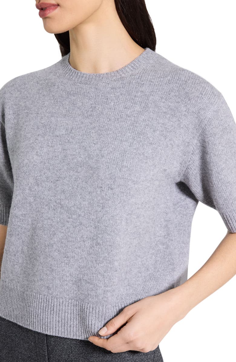 Theory Short Sleeve Cashmere Sweater, Alternate, color, Husky