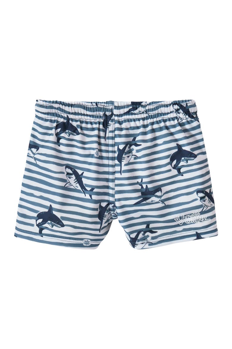 Swim Shorties, Alternate, color, Shark Stripe