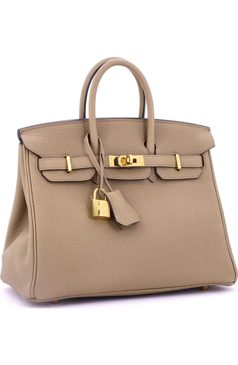 Pre-Owned Hermes Birkin Handbag Brown Togo with Gold Hardware 25, Alternate, color,
