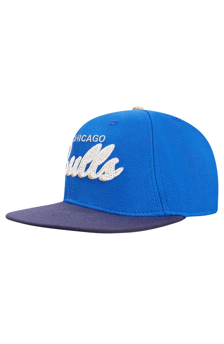 PRO STANDARD Men's Pro Standard Blue/Navy Chicago Bulls Legacy Snapback Hat, Alternate, color, Blue
