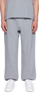L/AB OFF-WHITE Diagonal Stripe Logo Cotton French Terry Joggers