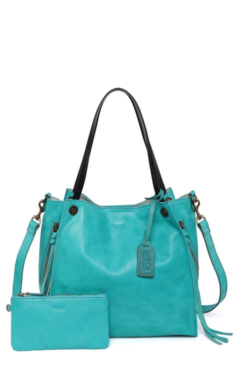 Daisy Leather Tote Bag