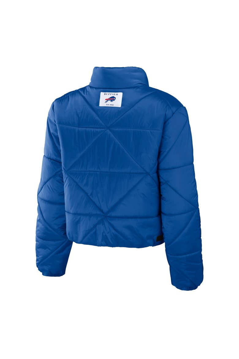 Women's WEAR by Erin Andrews  Royal Buffalo Bills Cropped Puffer Full-Zip Jacket, Alternate, color, Royal