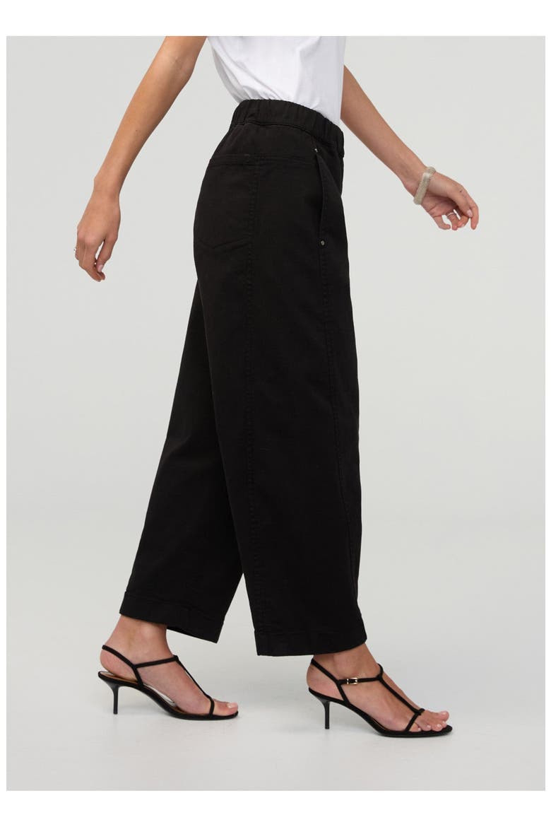 FlexTwill Barrel Pull On Pant, Alternate, color, Black