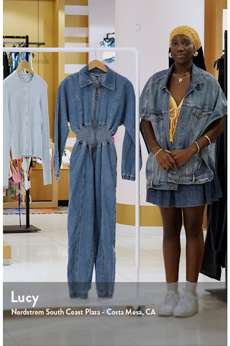 Coya Long Sleeve Denim Jumpsuit video