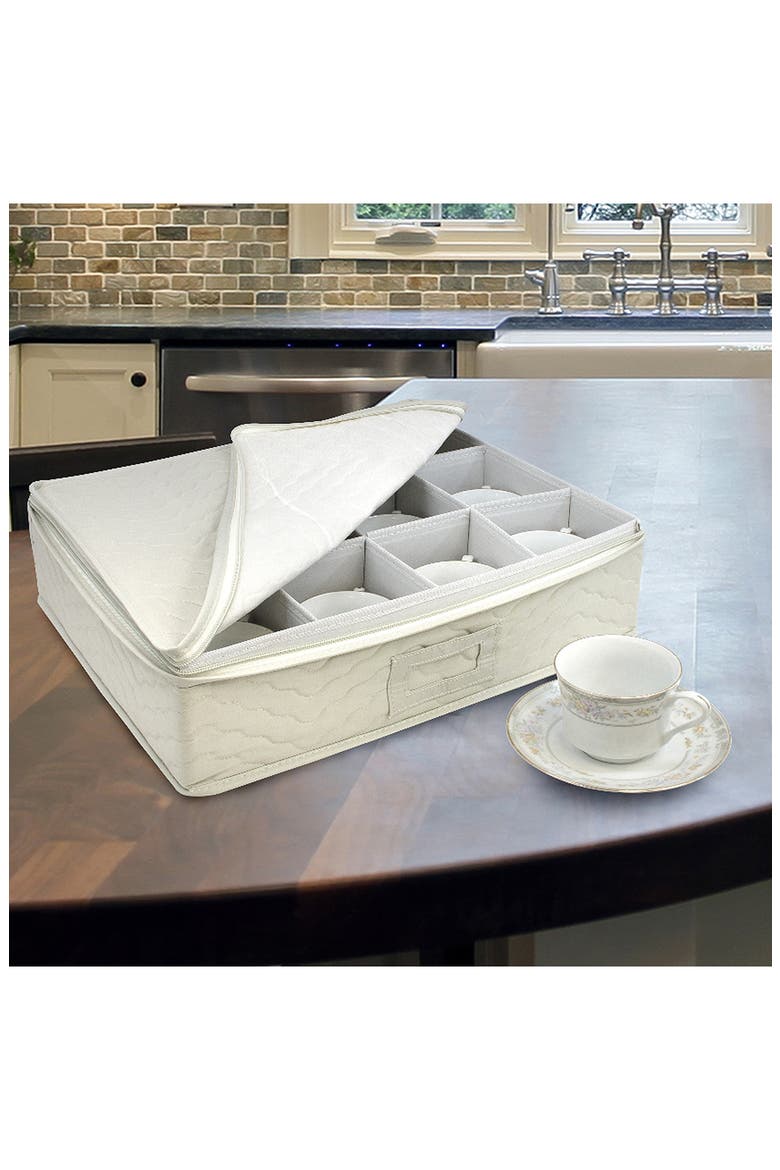 Dinnerware Storage 5-Piece Set - Beige, Alternate, color, BEIGE