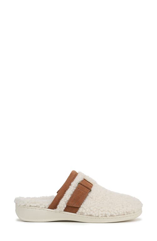 Vionic Izzy Faux Shearling Clog In White