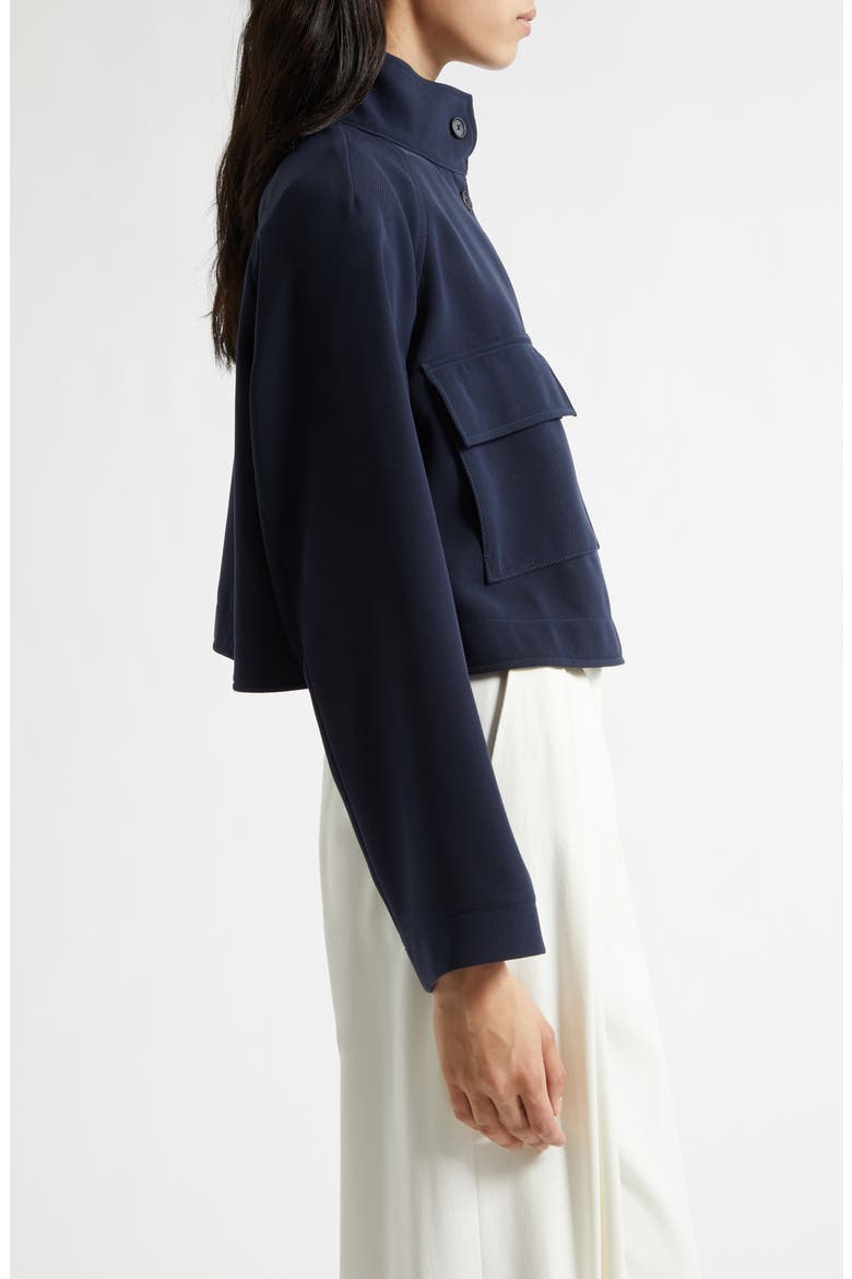 Jotana Wrinkle Resistant Crepe Jacket, Alternate, color, SKY CAPTAIN
