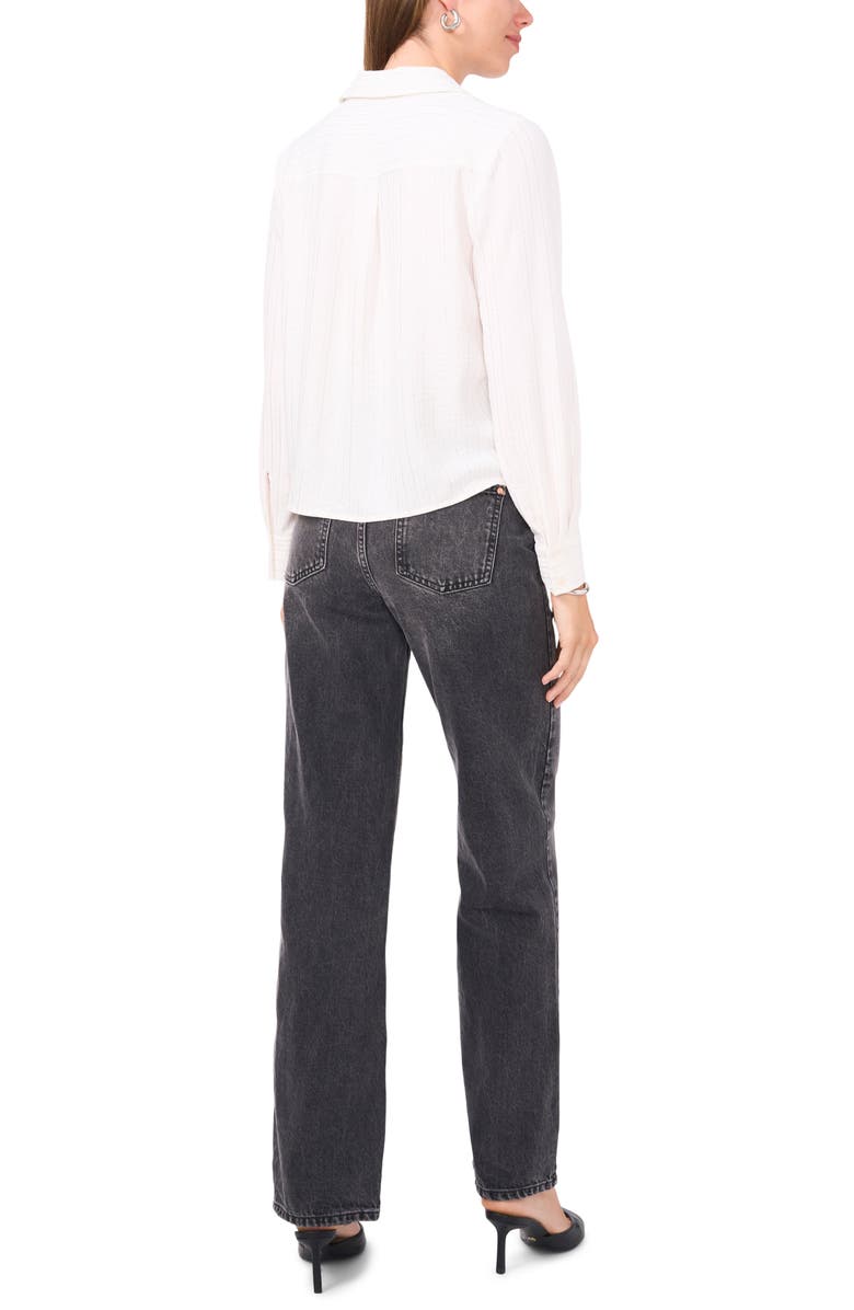 Vince Camuto Foil Stripe Button-Up Shirt, Alternate, color, 