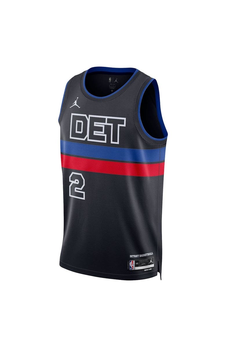 Jordan Brand Unisex Jordan Brand Cade Cunningham Black Detroit Pistons Swingman Jersey - Statement Edition, Alternate, color, 