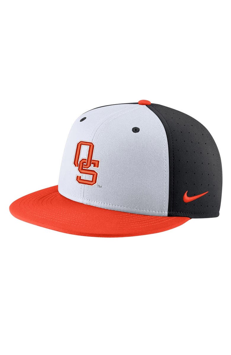Nike Men's Nike White Oklahoma State Cowboys Aero True Baseball Performance Fitted Hat, Alternate, color, 