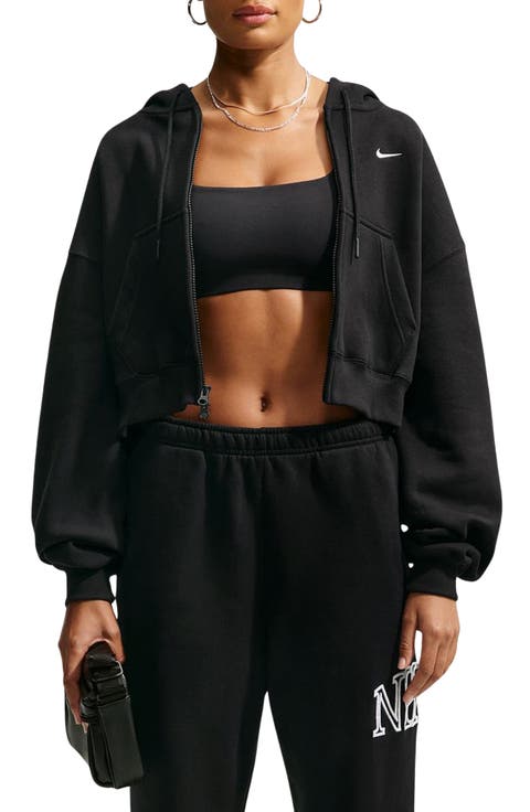 Studio Fleece Oversize Cropped Hoodie