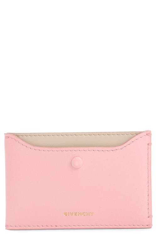 Givenchy Day Colorblock Card Case In Pink