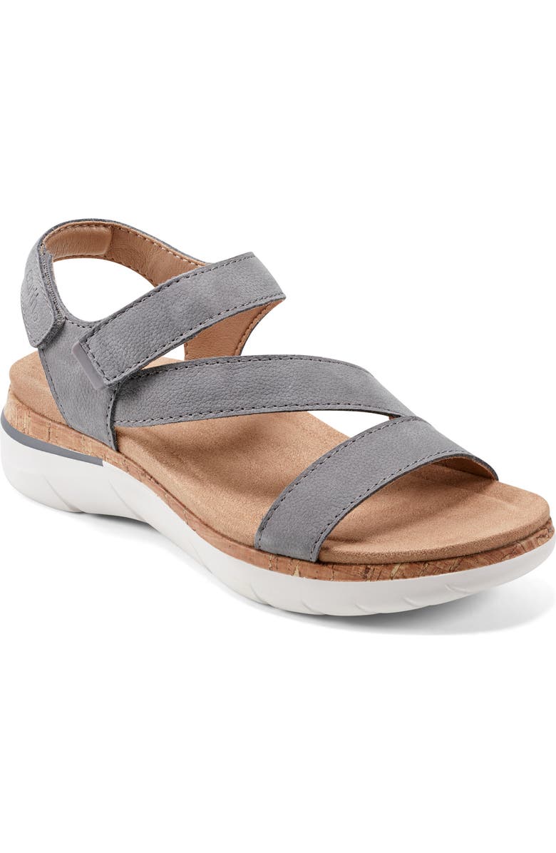 Earth<sup>®</sup> Roni Ankle Strap Sandal, Main, color, Grey