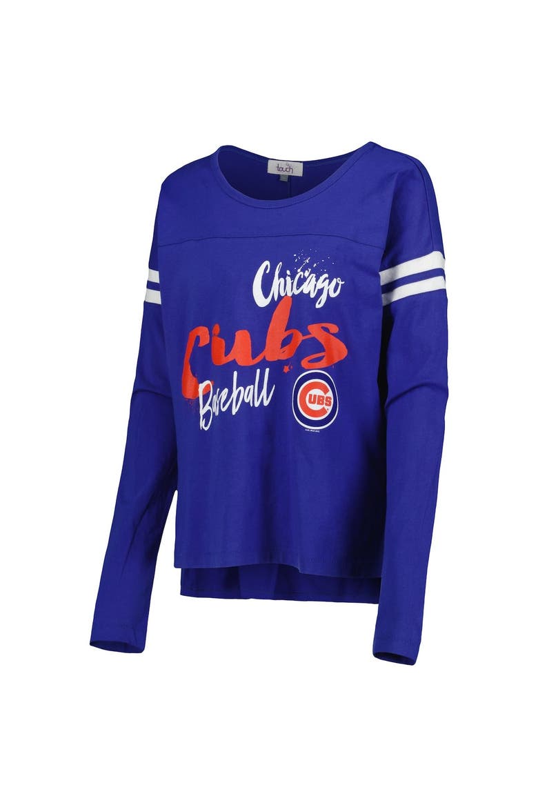 Women's Touch Royal Chicago Cubs Free Agent Long Sleeve T-Shirt, Alternate, color, Royal