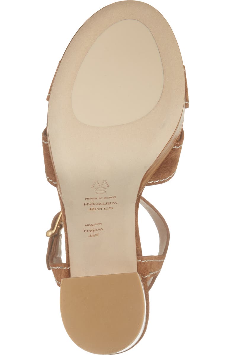 Stuart Weitzman Dayna Platform Sandal, Alternate, color, Doe