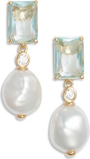 Nadri Blue Lagoon Drop Earrings