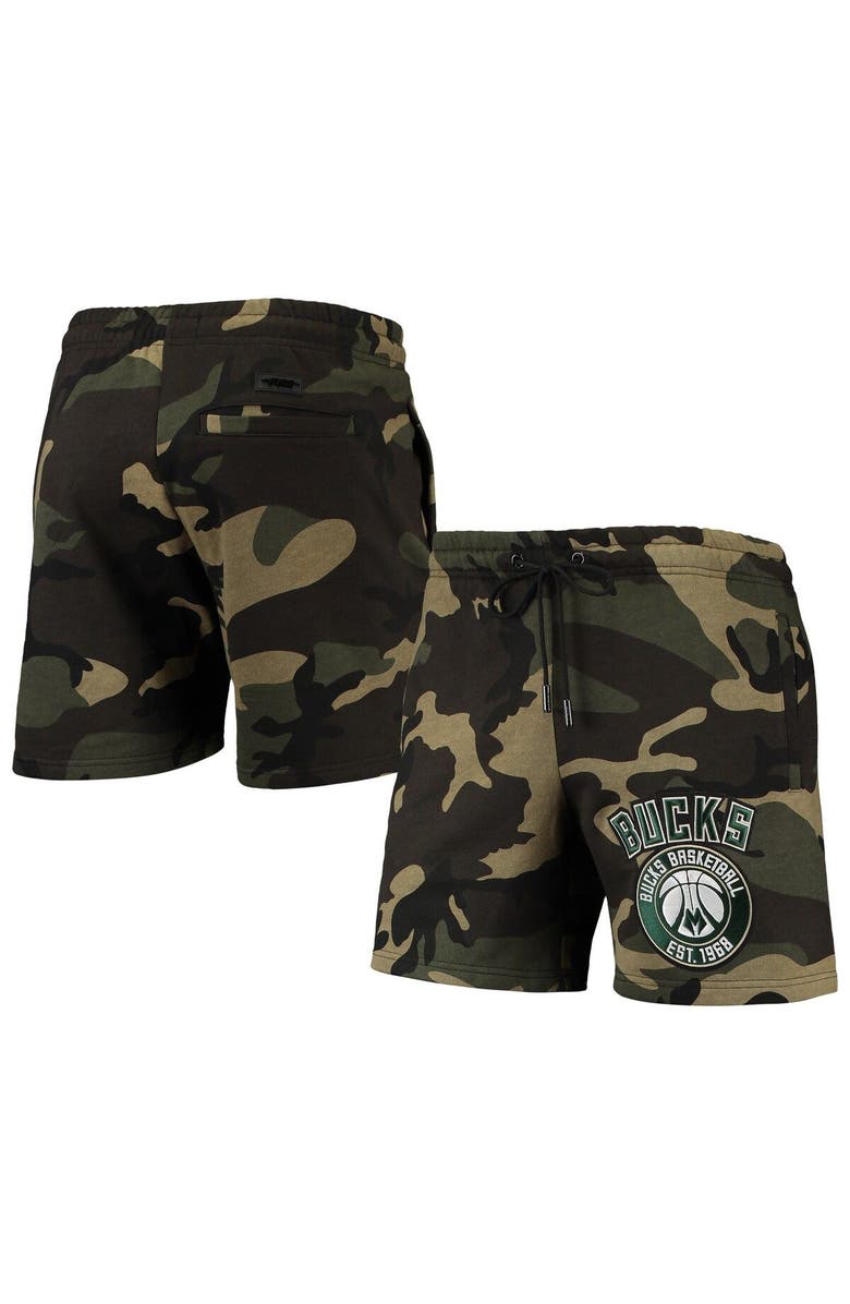 PRO STANDARD Men's Pro Standard Camo Milwaukee Bucks Team Shorts, Main, color, Camo