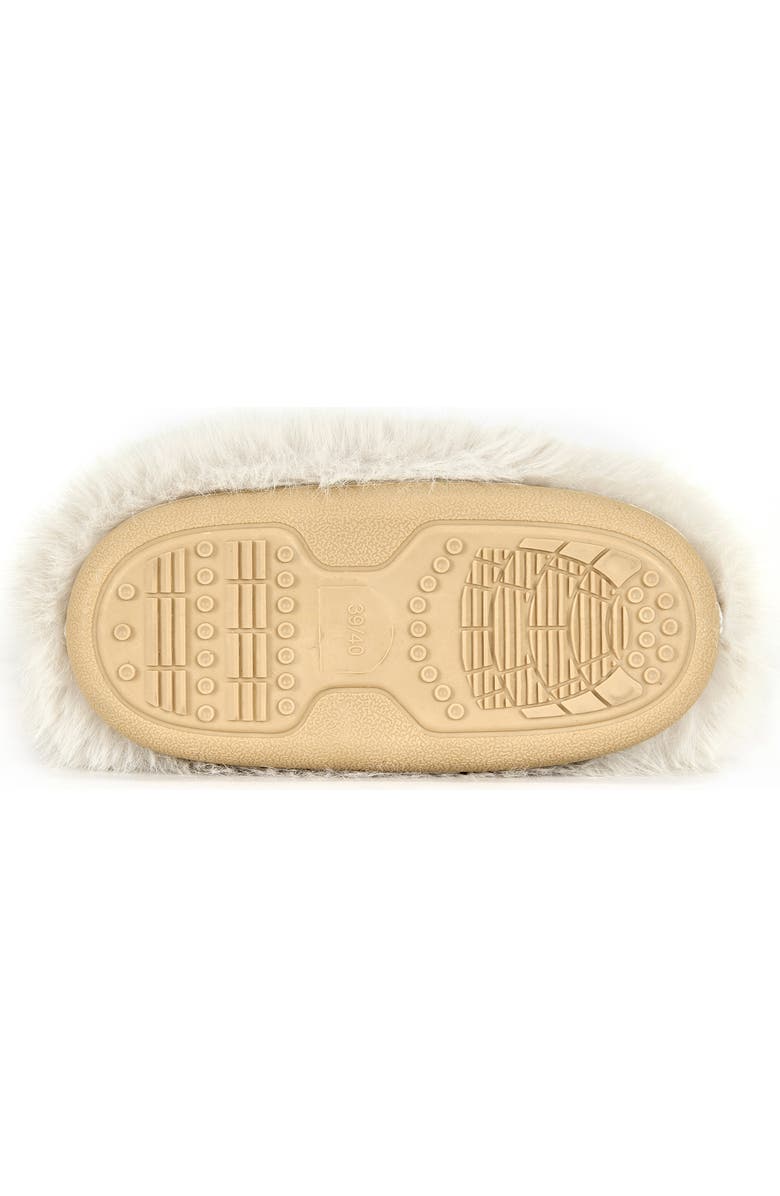 AZALEA WANG Dipa Faux Fur Bootie, Alternate, color, Ivory