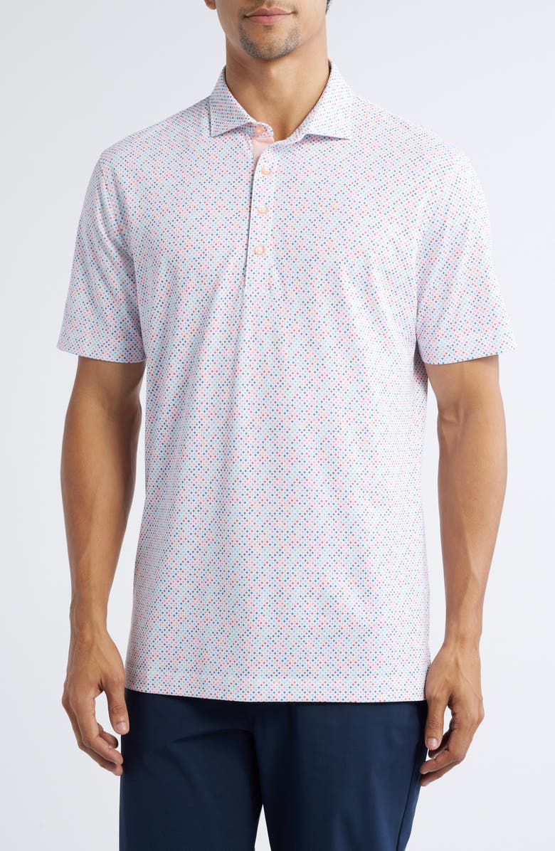 johnnie-O Razz Dot Print PREP-FORMANCE Golf Polo, Main, color, Multi