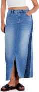 Wash Lab Denim Split Denim Maxi Skirt