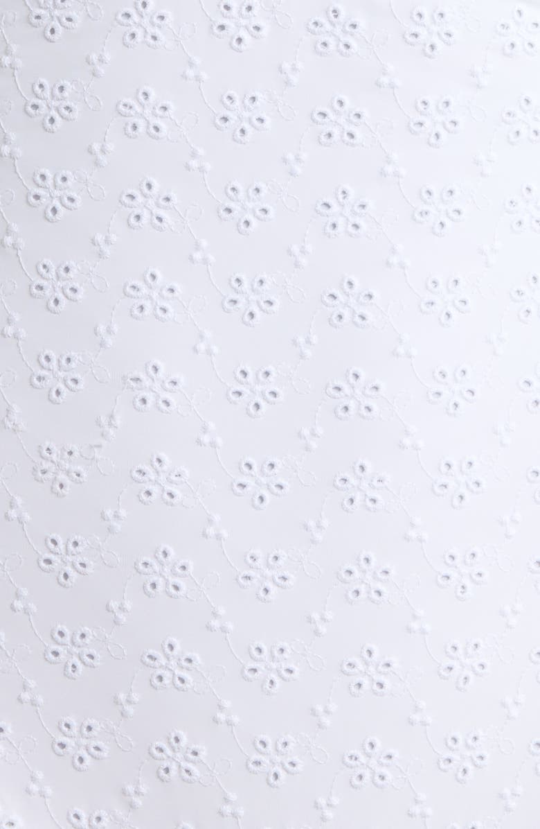 Polo Ralph Lauren Eyelet Keyhole One-Piece Swimsuit, Alternate, color, White