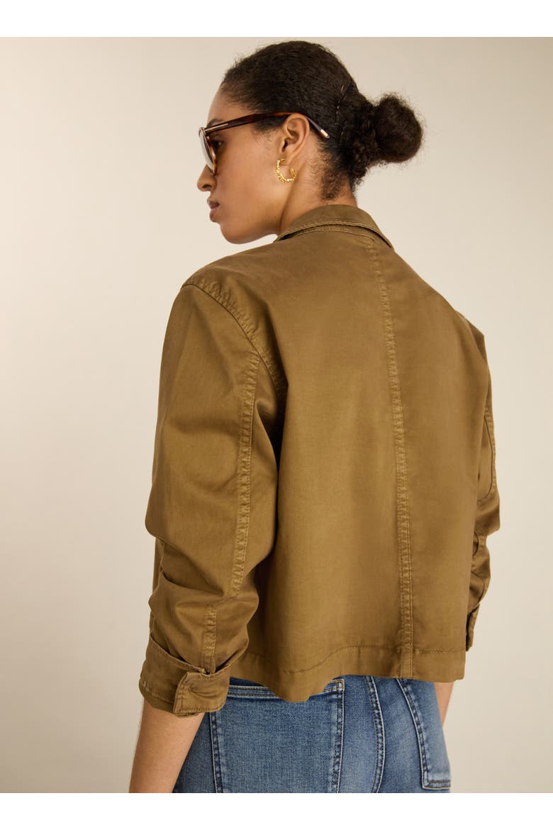 Nata Cropped Jacket, Alternate, color, Taupe