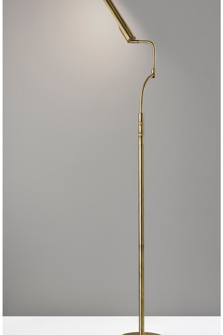 Zane LED Floor Lamp, Alternate, color, ANTIQUE BRASS