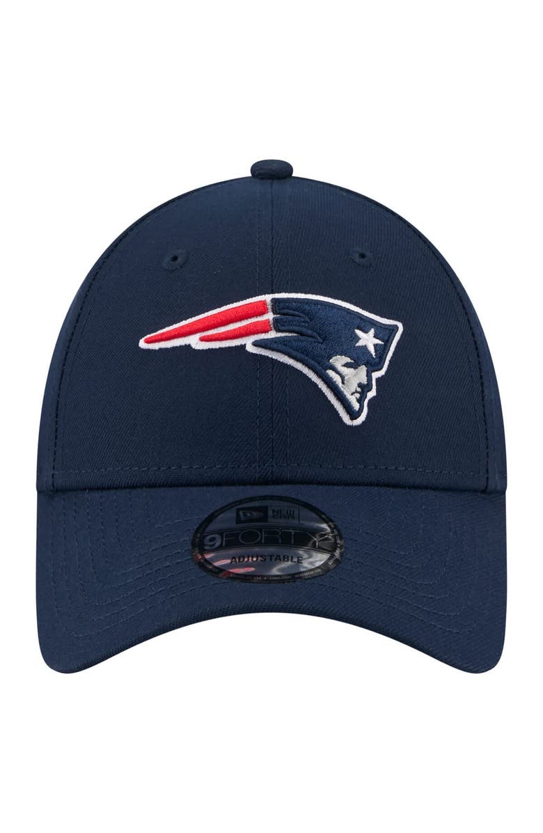 New Era Men's New Era  Navy New England Patriots Core Team 9FORTY Adjustable Hat, Alternate, color, Navy