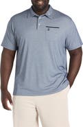 Psycho Bunny Big & Tall Hadley Piqué Performance Polo Shirt