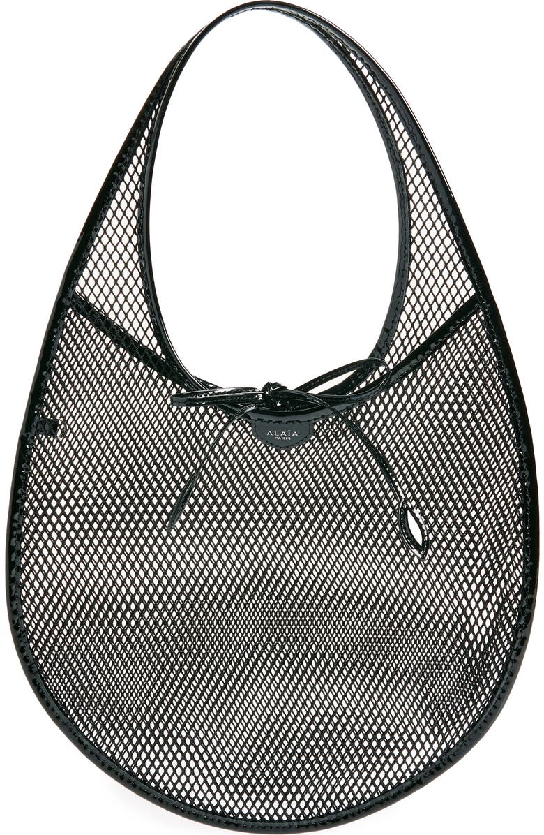 Alaïa Fishnet Shoulder Bag, Main, color,