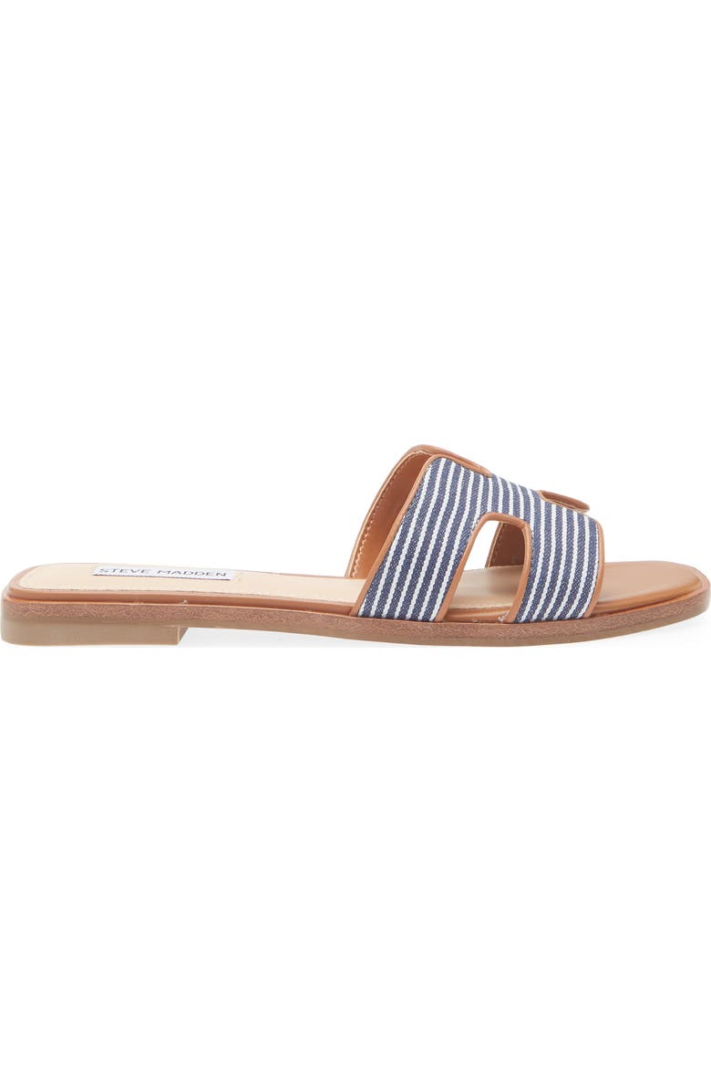 Steve Madden Hadyn Slide Sandal, Alternate, color, Navy/ White