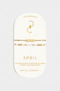 Katie Loxton Birthstone Bracelet 'April' in Rock Crystal