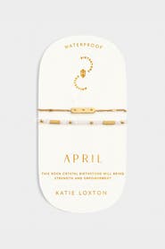 Katie Loxton Birthstone Bracelet 'April' in Rock Crystal