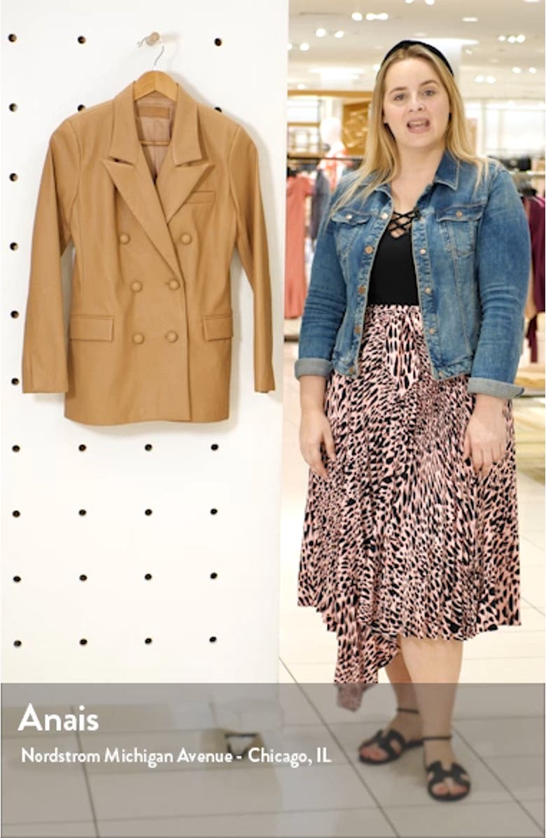 Faux Leather Blazer, sales video thumbnail