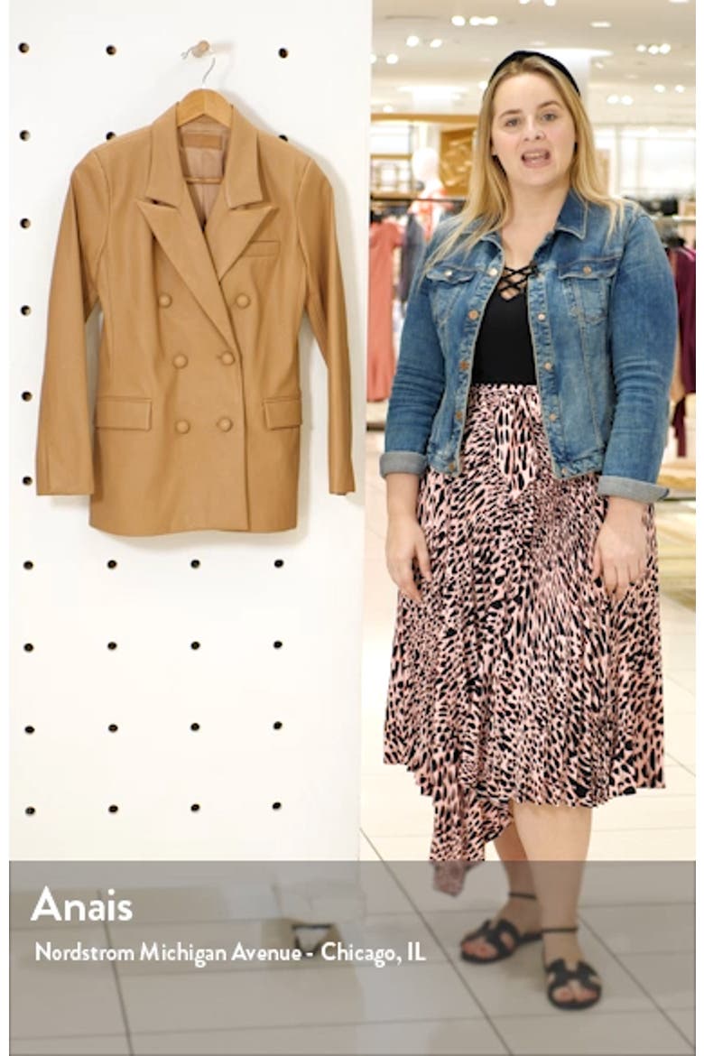Faux Leather Blazer video