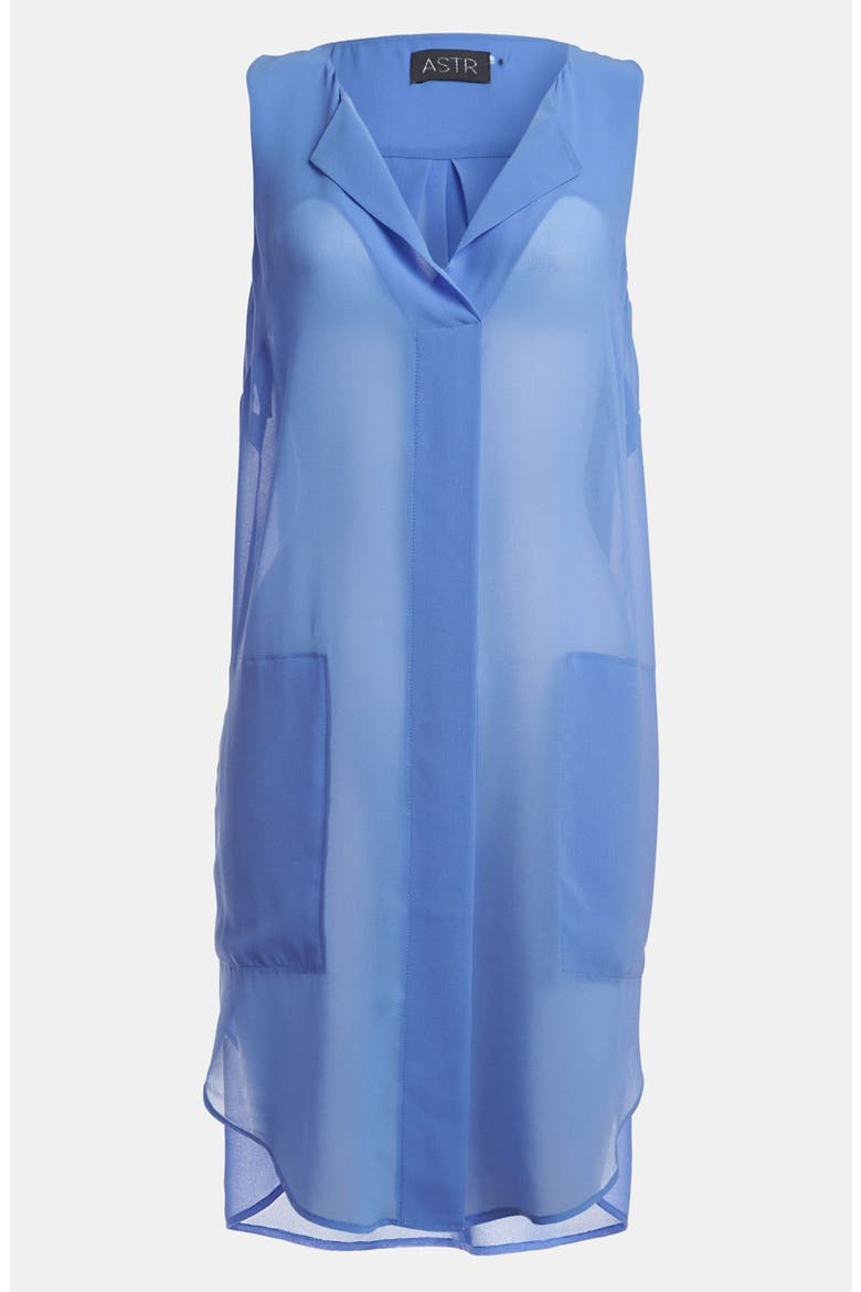 ASTR Sheer Tunic, Main, color, PERSIAN JEWEL