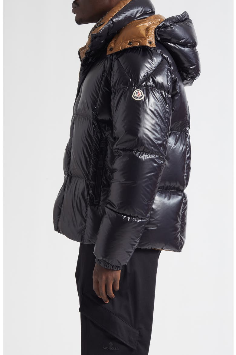Parana Down Jacket with Removable Hood, Alternate, color, BLACK
