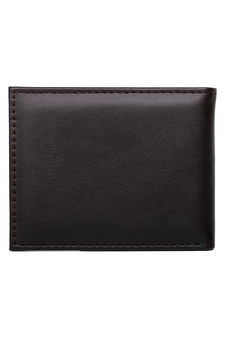 Smooth RFID Bifold, Alternate, color, BROWN