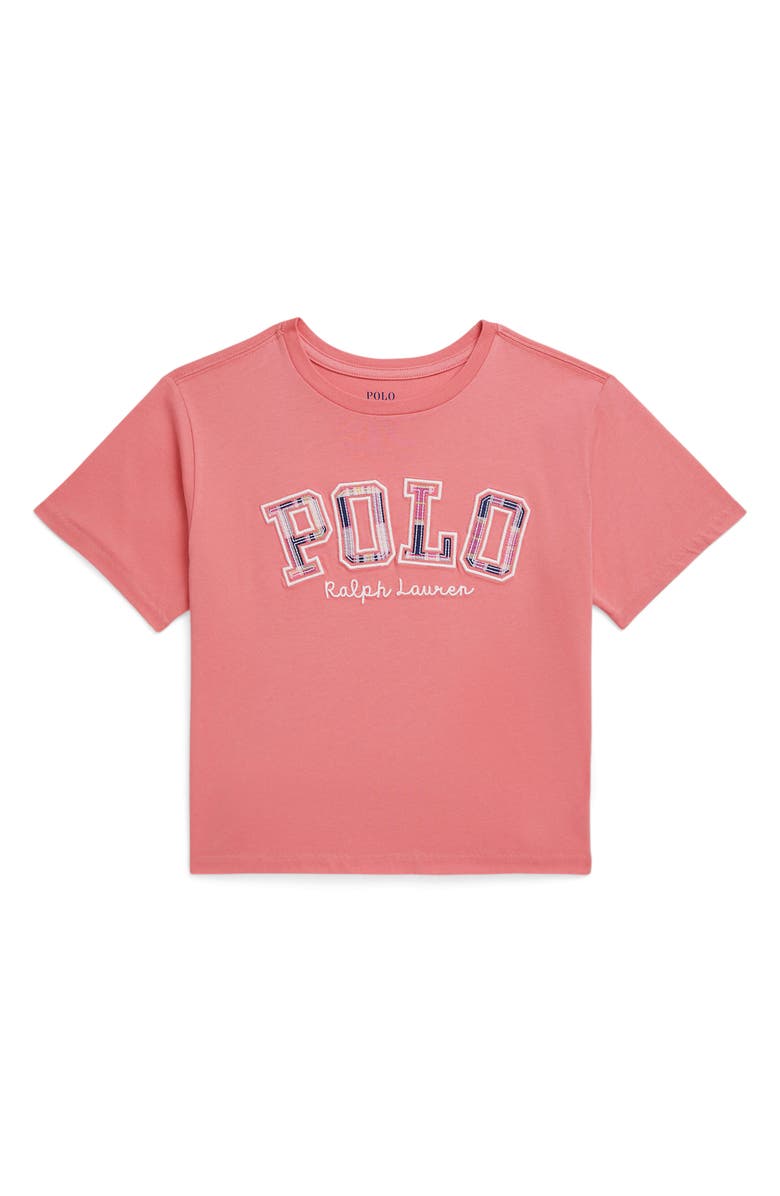 Polo Ralph Lauren Kids' Logo Appliqué Cotton Graphic T-Shirt, Main, color, 