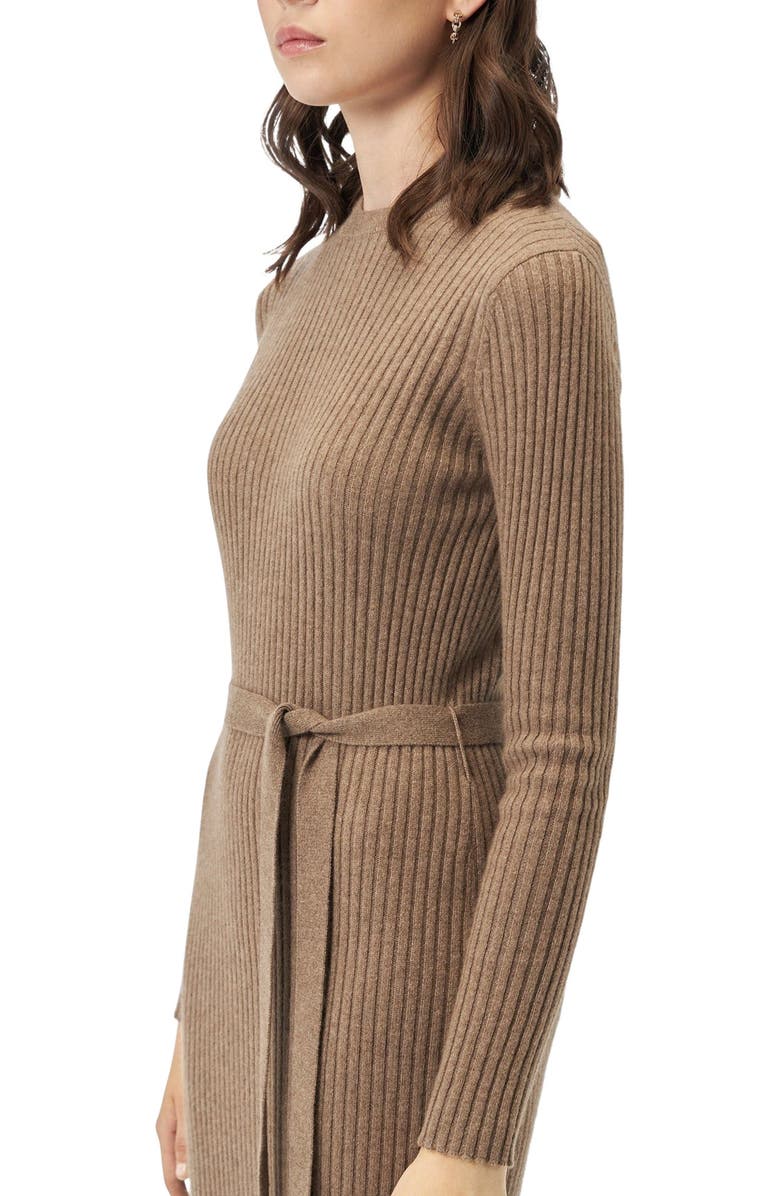 GOBI Mongolian Cashmere Cashmere Knit Dress with Belt, Alternate, color,