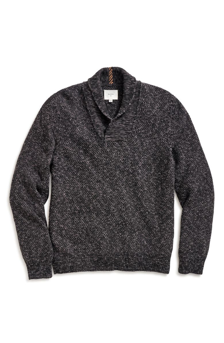 Billy Reid Marled Cotton Shawl Collar Sweater, Alternate, color,