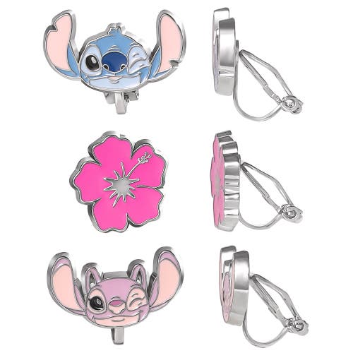 Disney Clip-on 3 Piece Earring Set In Multi