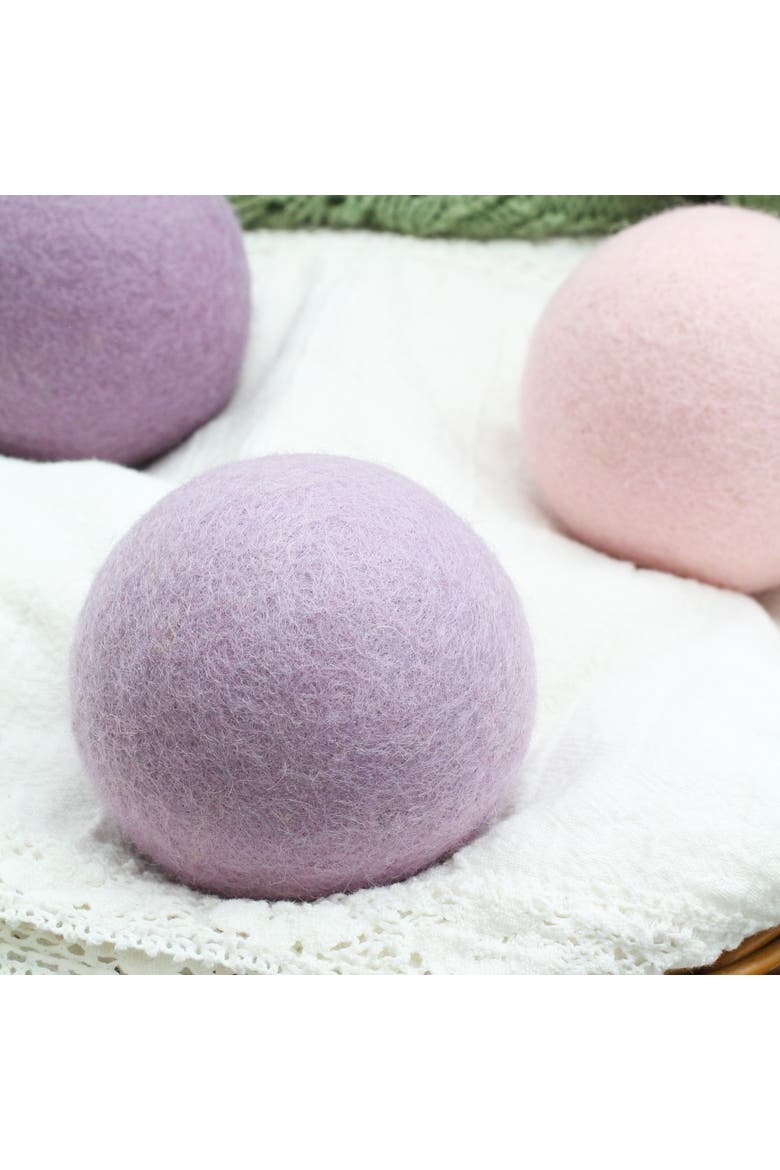 Wool Dryer Balls XL Set of 3, Alternate, color, Amthyst Ombre