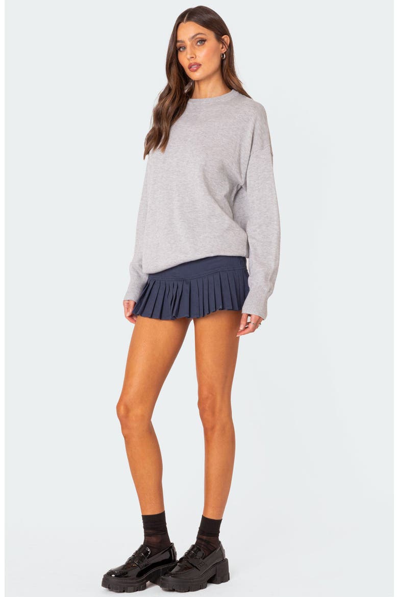 You Time Oversize Sweater, Alternate, color, GRAY-MELANGE