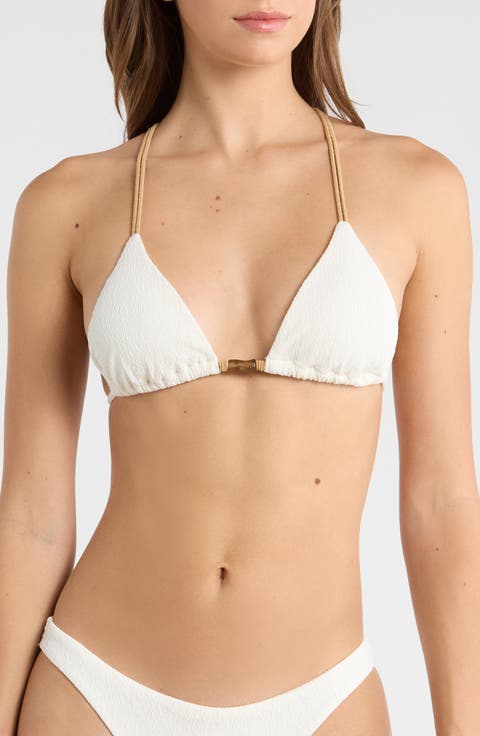 Firenze Crinkle T-Back Bikini Top