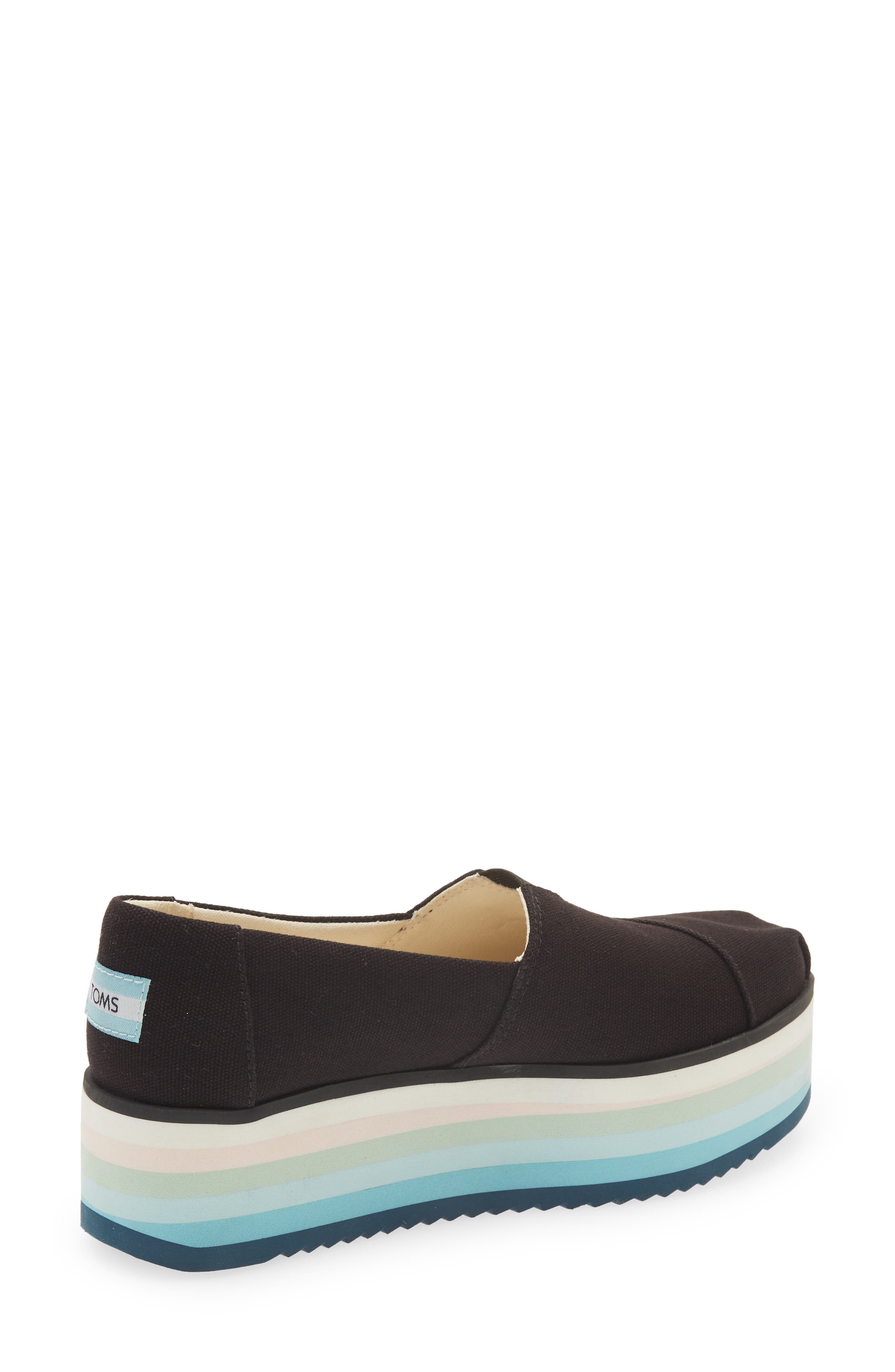 TOMS Alpargata High Platform Slip-On, Alternate, color, 