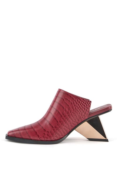 Shop United Nude Rockit Mule In Cranberry