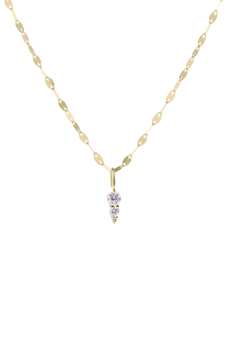 14K Gold Diamond Spike Pendant Necklace, Main, color, YELLOW GOLD