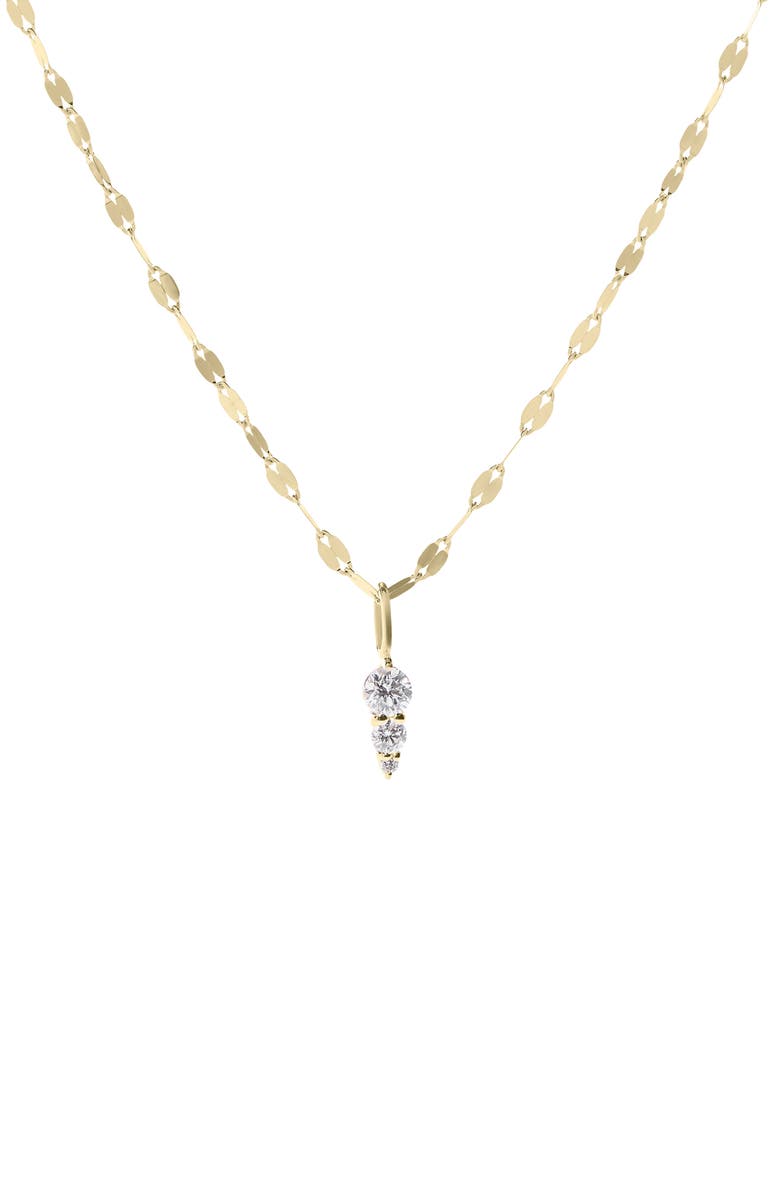 LANA 14K Gold Diamond Spike Pendant Necklace, Main, color, Yellow Gold